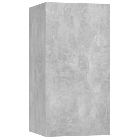 Ensemble de meuble TV 7 pcs Gris béton Aggloméré