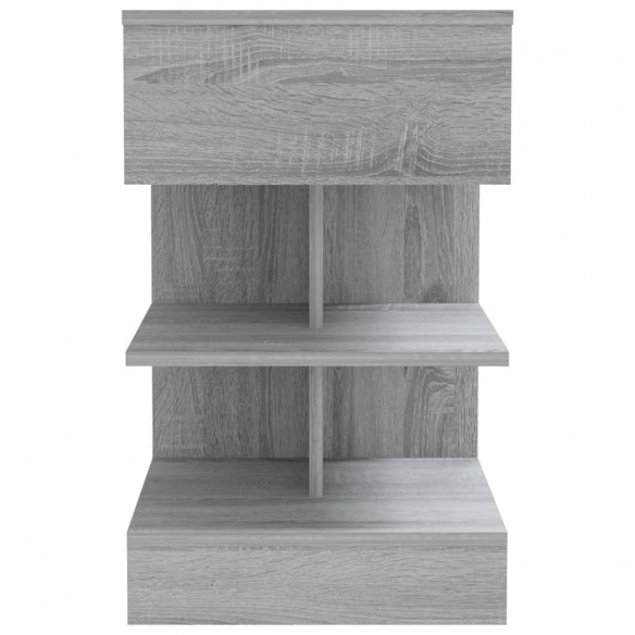 Table de chevet Sonoma gris 40x35x65 cm Bois d'ingénierie