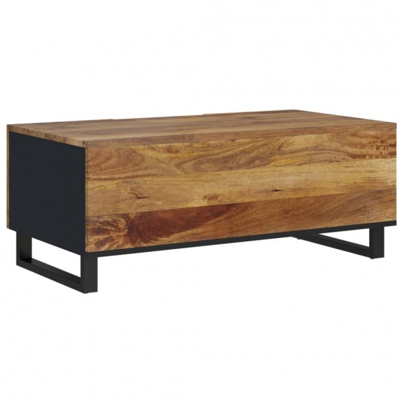 Table basse 100x54x40cm bois de manguier solide et d'ingénierie