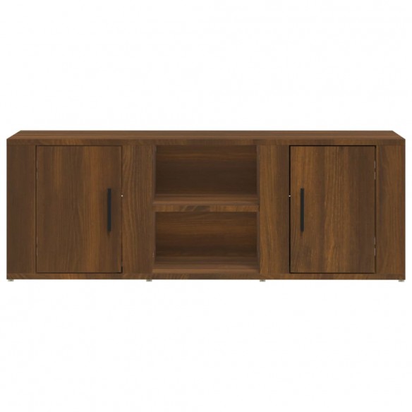 Meuble TV Chêne marron 100x31,5x35 cm Bois d'ingénierie