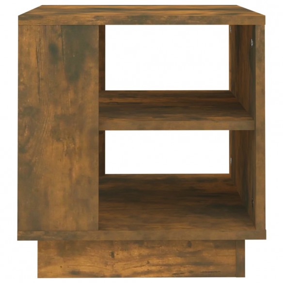 Table basse Chêne fumé 40x40x43 cm Bois d'ingénierie