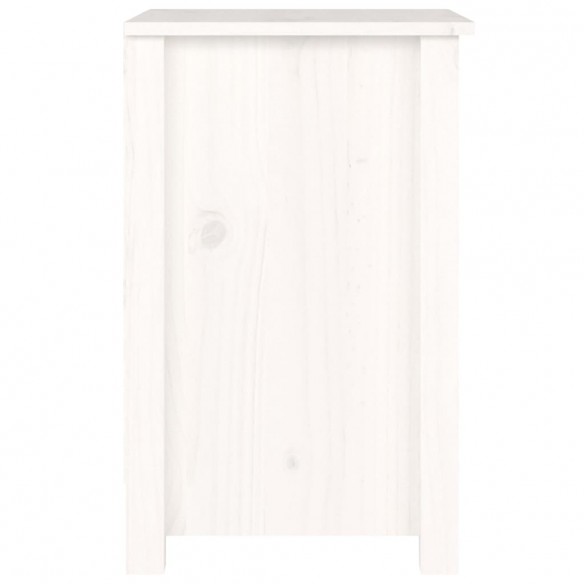 Tables de chevet 2 pcs Blanc 40x35x55 cm Bois de pin solide