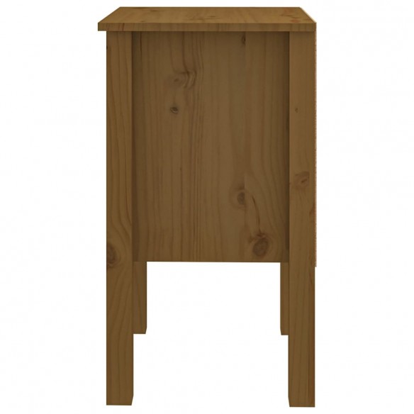 Table de chevet Marron miel 40x35x61,5 cm Bois de pin solide