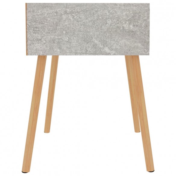 Tables de chevet 2 pcs Gris béton 40x40x56 cm Aggloméré