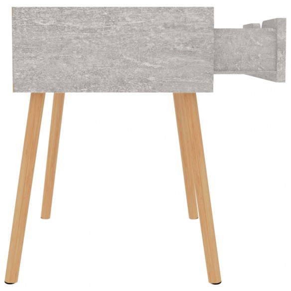 Tables de chevet 2 pcs Gris béton 40x40x56 cm Aggloméré