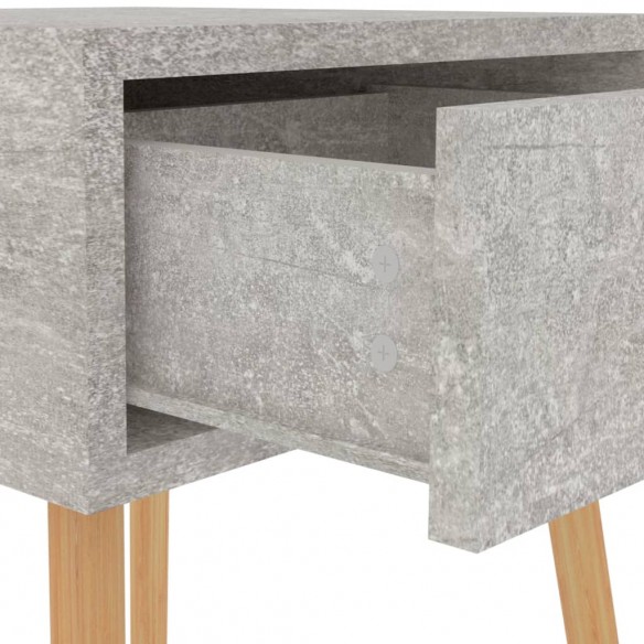 Tables de chevet 2 pcs Gris béton 40x40x56 cm Aggloméré