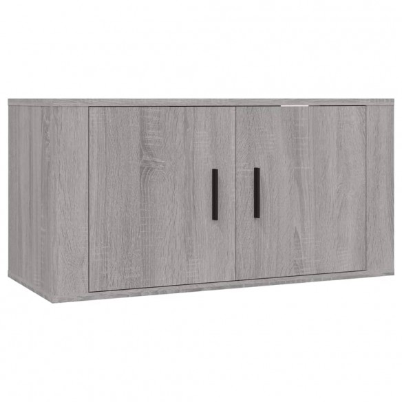 Ensemble de meubles TV 2 pcs Sonoma gris Bois d'ingénierie