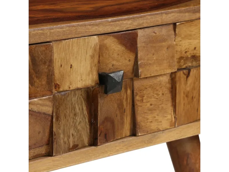 Table basse Bois Sesham massif avec finition miel 110x50x37 cm