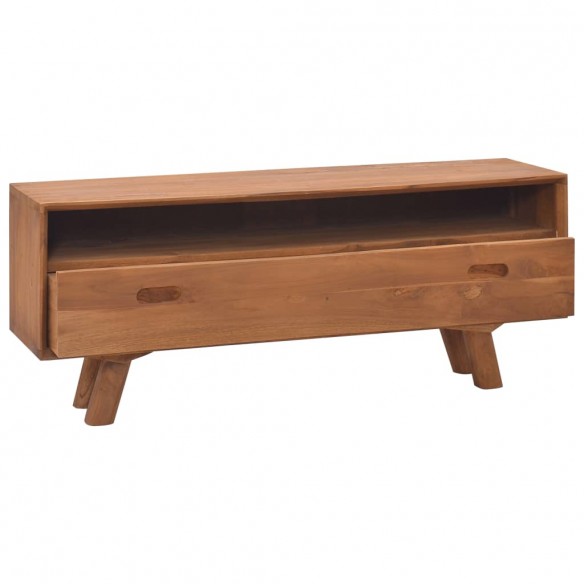 Meuble TV 110x30x45 cm Bois de teck massif