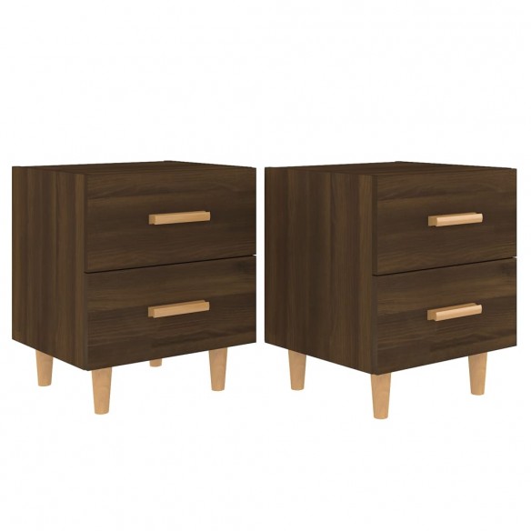 Tables de chevet 2 pcs Chêne marron 40x35x47,5 cm