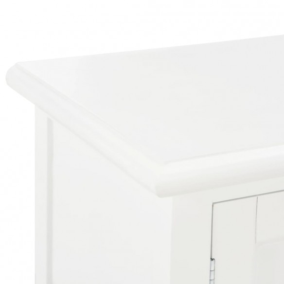 Meuble TV Blanc 120x30x40 cm Bois