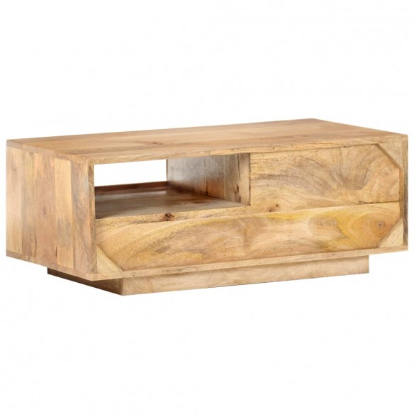 Table basse 90x50x35 cm Bois solide de manguier