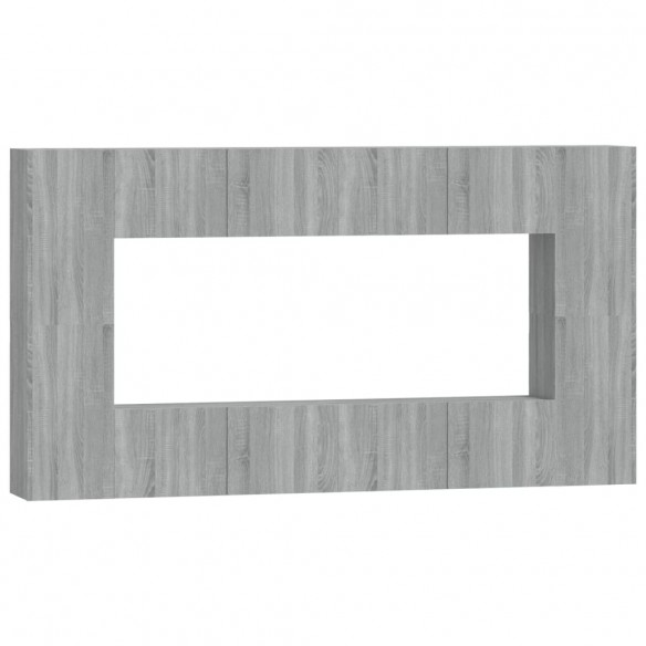 Ensemble de meubles TV 8 pcs Sonoma gris Bois d'ingénierie