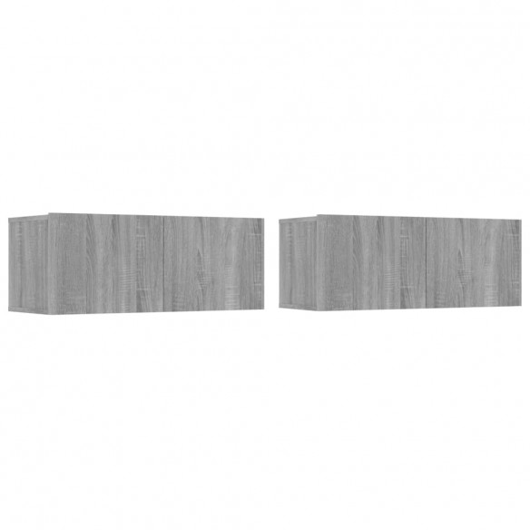 Ensemble de meubles TV 4 pcs Sonoma gris Bois d'ingénierie