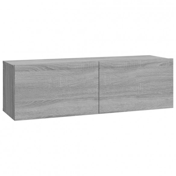 Ensemble de meubles TV 4 pcs Sonoma gris Bois d'ingénierie