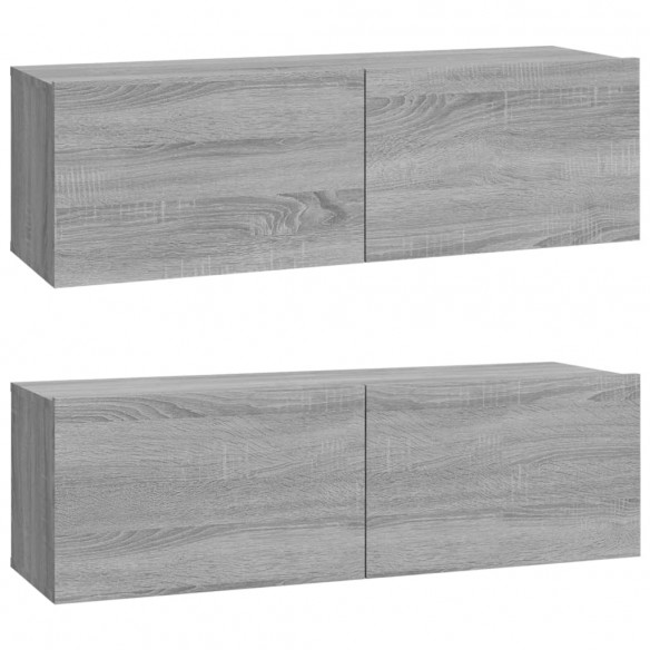 Ensemble de meubles TV 6 pcs Sonoma gris Bois d'ingénierie