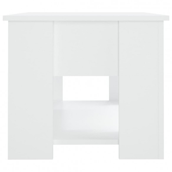 Table basse Blanc 79x49x41 cm plateau relevable