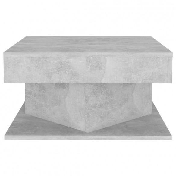 Table basse Gris béton 57x57x30 cm Aggloméré