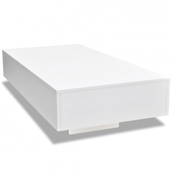 Table basse Haute brillance Blanc