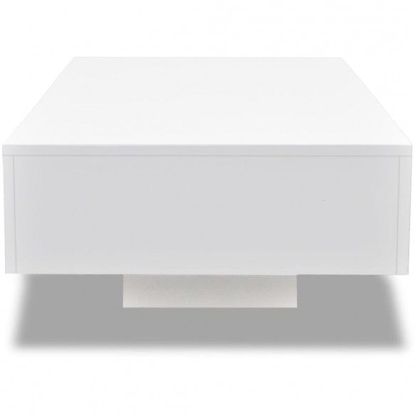 Table basse Haute brillance Blanc