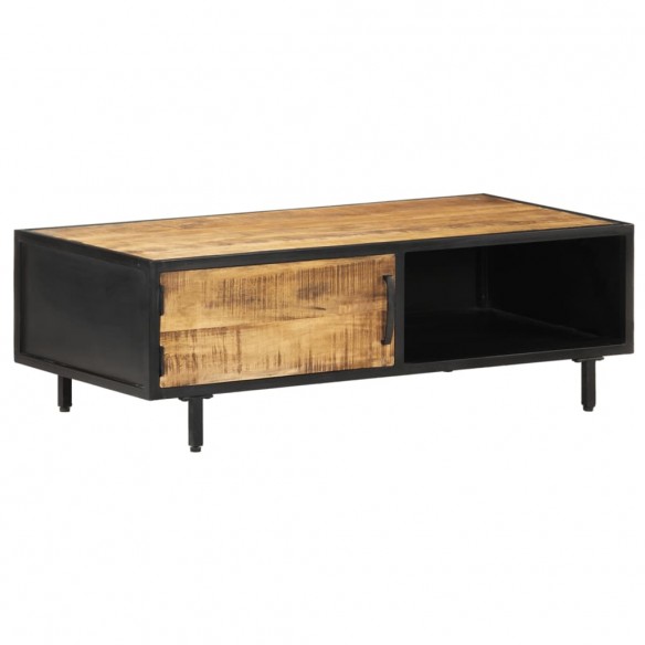 Table basse 105x50x35 cm Bois de manguier brut