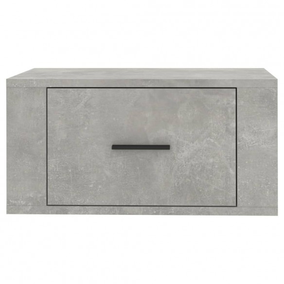 Tables de chevet murales 2 pcs Gris béton 50x36x25 cm