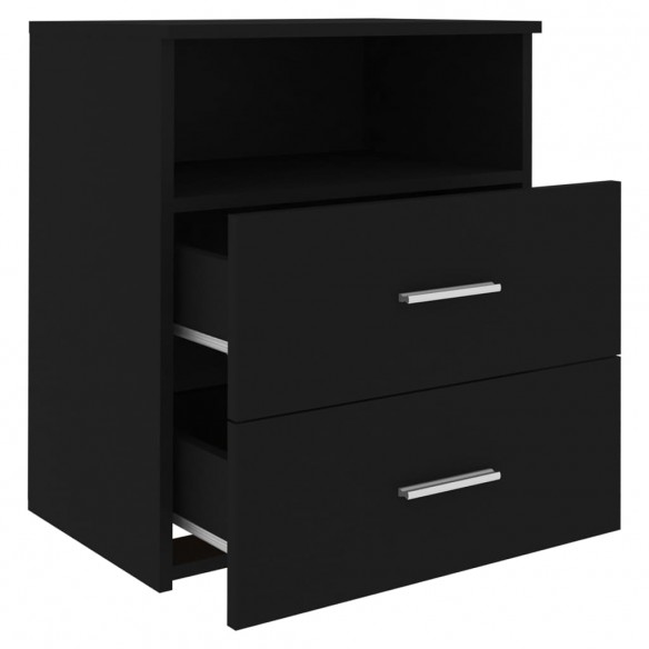 Tables de chevet 2 pcs Noir 50x32x60 cm