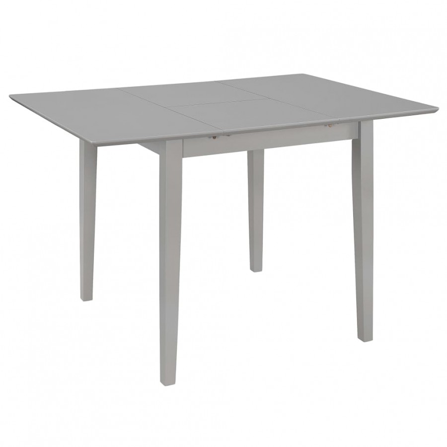 Table à dîner extensible Gris (80-120) x 80 x 74 cm MDF