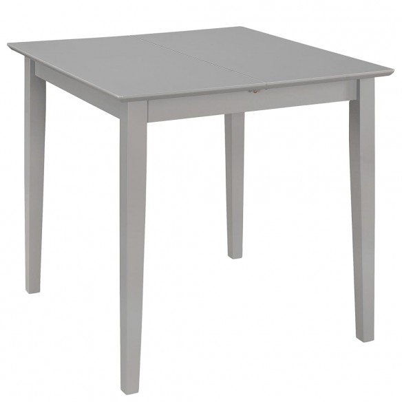 Table à dîner extensible Gris (80-120) x 80 x 74 cm MDF