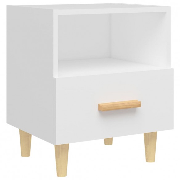 Tables de chevet 2 pcs Blanc 40x35x47 cm