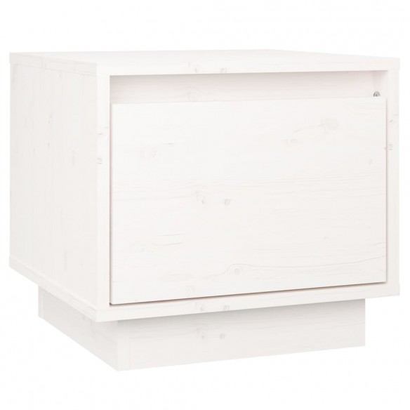 Tables de chevet 2 pcs Blanc 35x34x32 cm Bois de pin solide