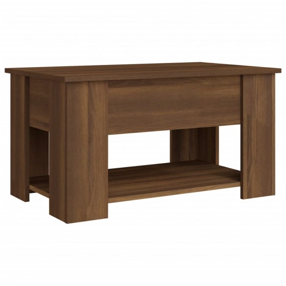 Table basse Chêne marron 79x49x41 cm Bois d'ingénierie