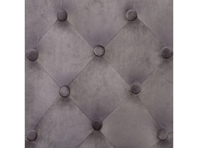 Chaises à manger lot de 2 gris velours