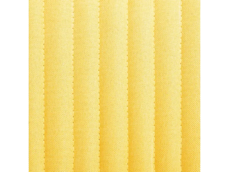 Chaises à manger lot de 2 jaune tissu