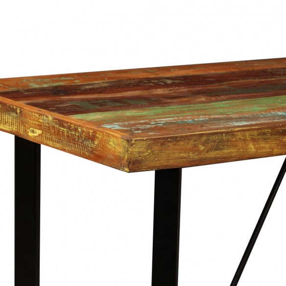 Table de bar Bois massif de récupération 120 x 60 x 107 cm