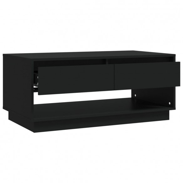 Table basse Noir 102,5x55x44 cm Aggloméré