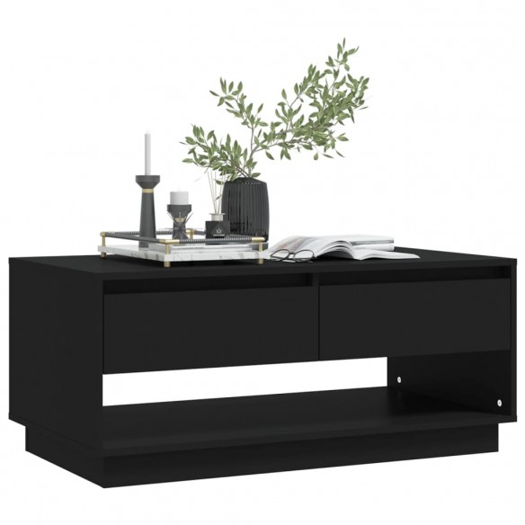 Table basse Noir 102,5x55x44 cm Aggloméré