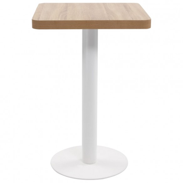 Table de bistro Marron clair 50x50 cm MDF