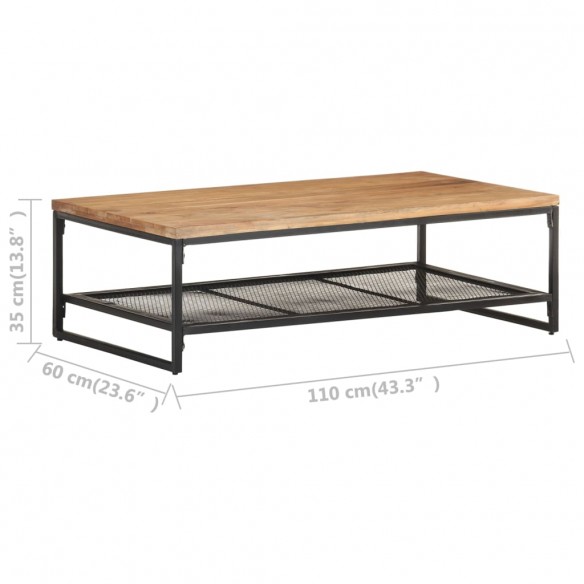 Table basse 110x60x35 cm Bois d'acacia massif