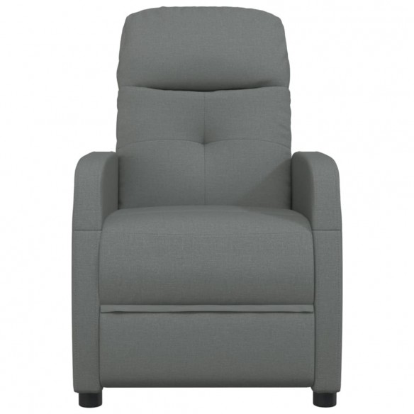 Fauteuil électrique de massage Gris foncé Tissu