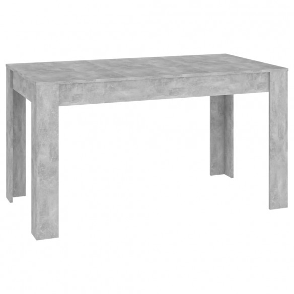 Table de salle à manger Gris béton 140x74,5x76 cm Aggloméré