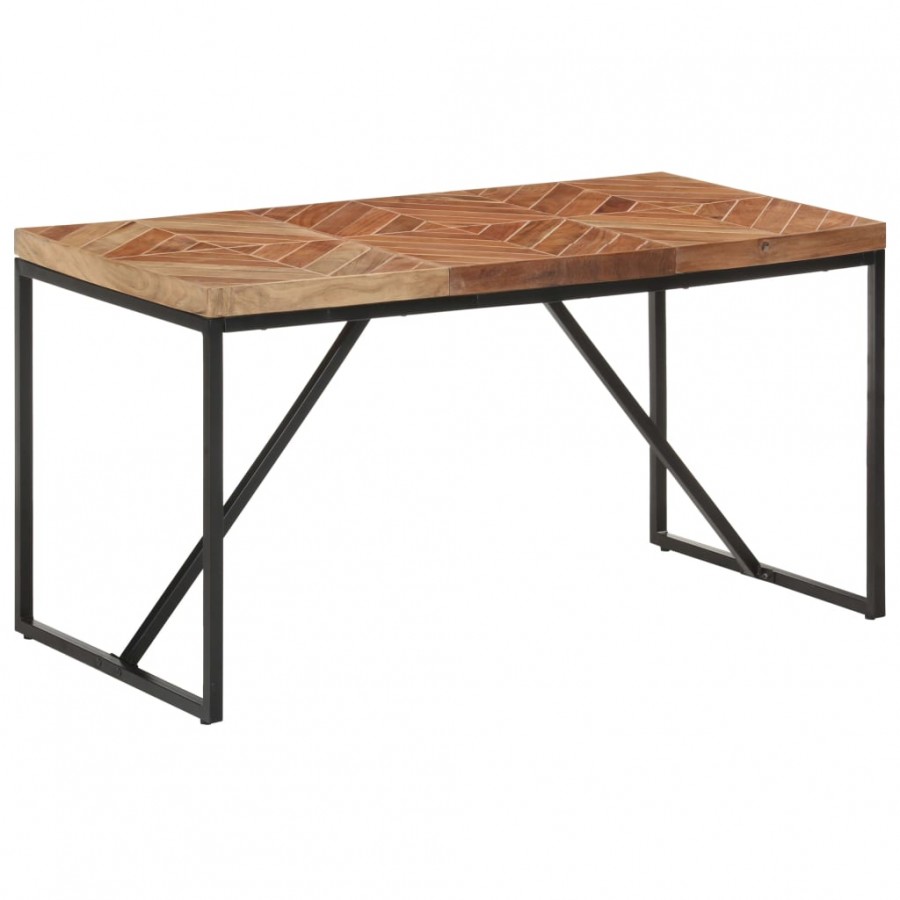 Table à dîner 140x70x76 cm Bois massif d'acacia et de manguier