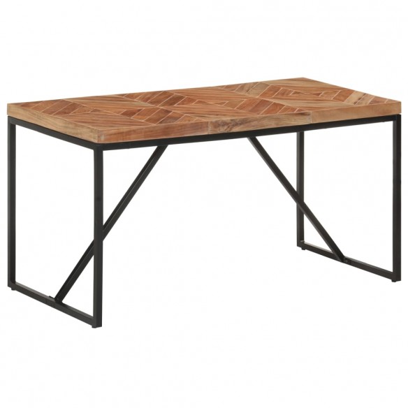 Table à dîner 140x70x76 cm Bois massif d'acacia et de manguier