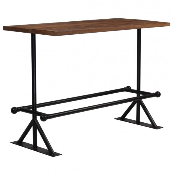 Table de bar Bois massif de récupération Marron 150x70x107 cm