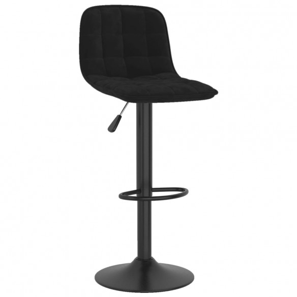 Tabourets de bar 2 pcs Noir Velours