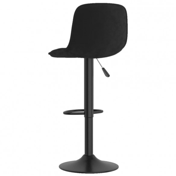 Tabourets de bar 2 pcs Noir Velours