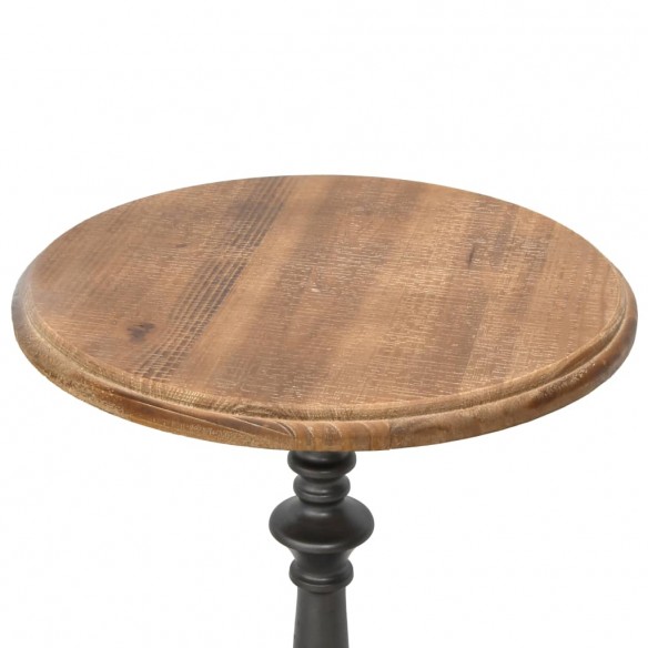 Table d'appoint Bois de sapin massif 40 x 64 cm Marron