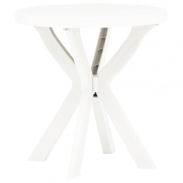 Table de bistro Blanc Ø70 cm Plastique