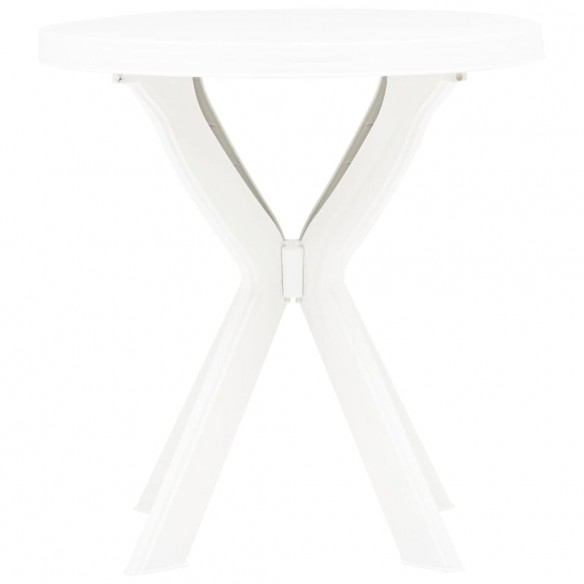 Table de bistro Blanc Ø70 cm Plastique