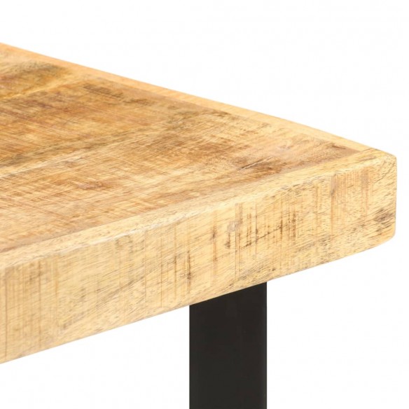 Table de bar 60x60x107 cm Bois de manguier brut